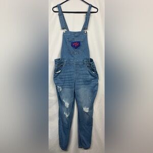 Women’s 2XL Wax Jeans denim overalls with Good Guys decal